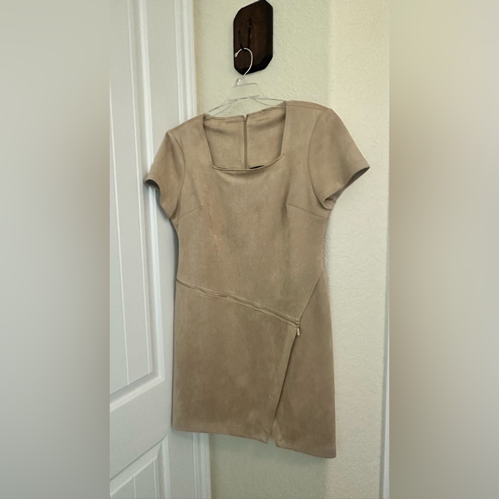 Calvin Klein A-line Suede Short Sleeves - Size 14